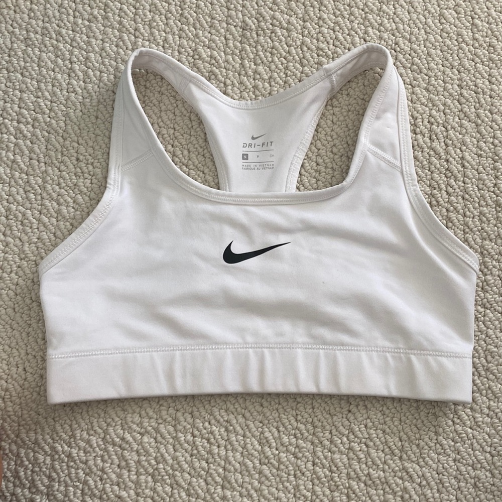 White Nike Sports Bra